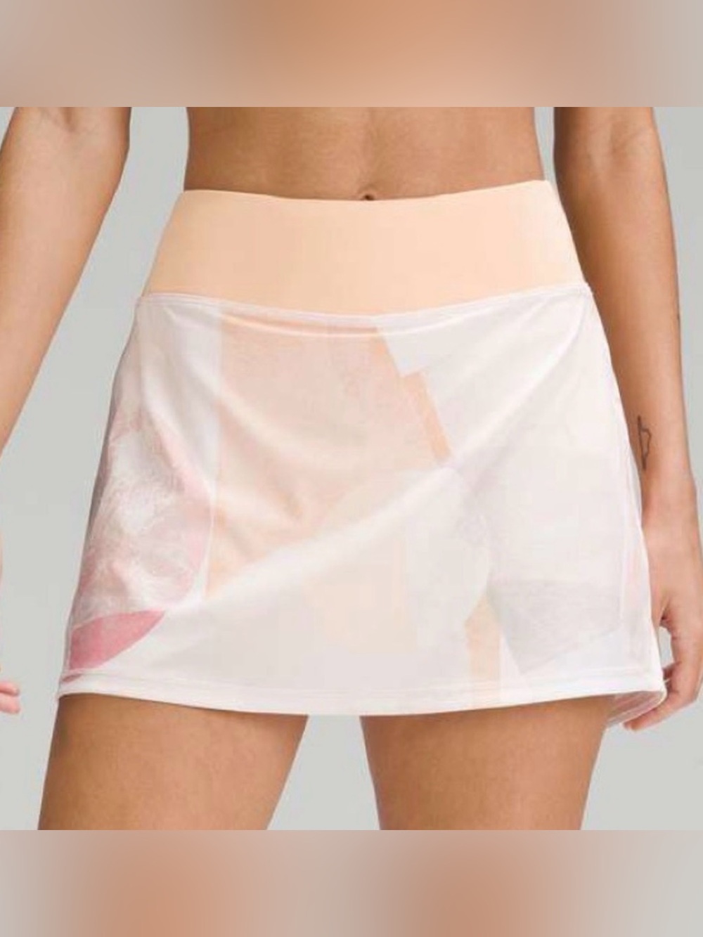 Lululemon Pace Rival Mid-Rise Skirt * Long | Garrogeo Multi / Summer Glow size 8
